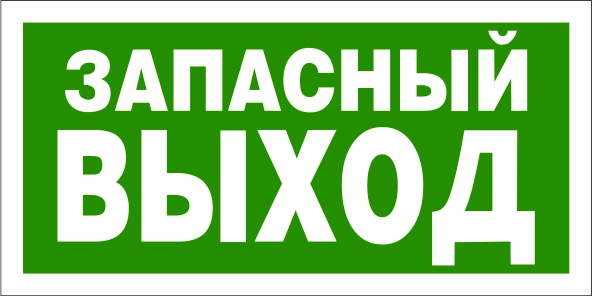 ФЭС E23 Указатель запасного выхода