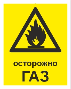 W01K Осторожно Газ