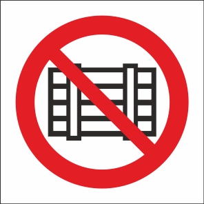 ФЭС P12 Запрещается загромождать проходы и (или) складировать